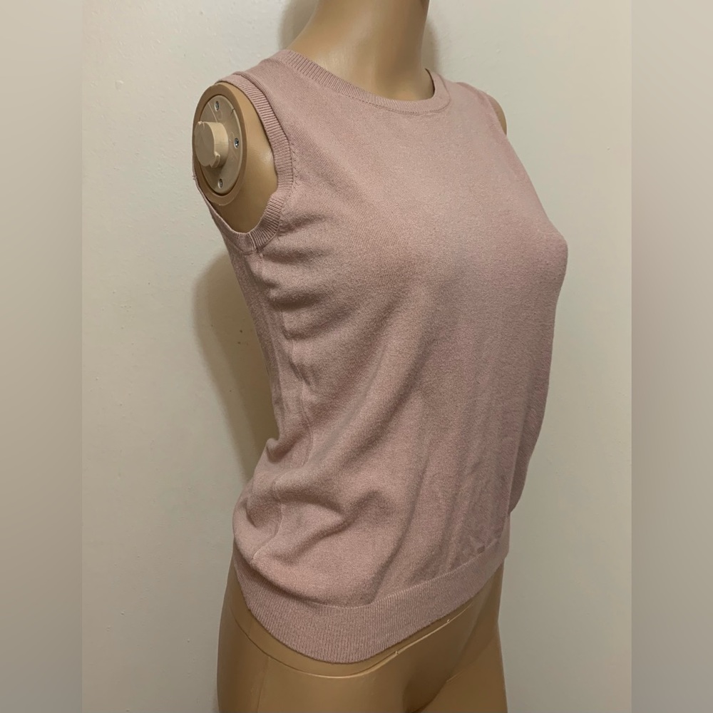Philosophy Women’s S Soft Rose Pink Sleeveless Sweater Top